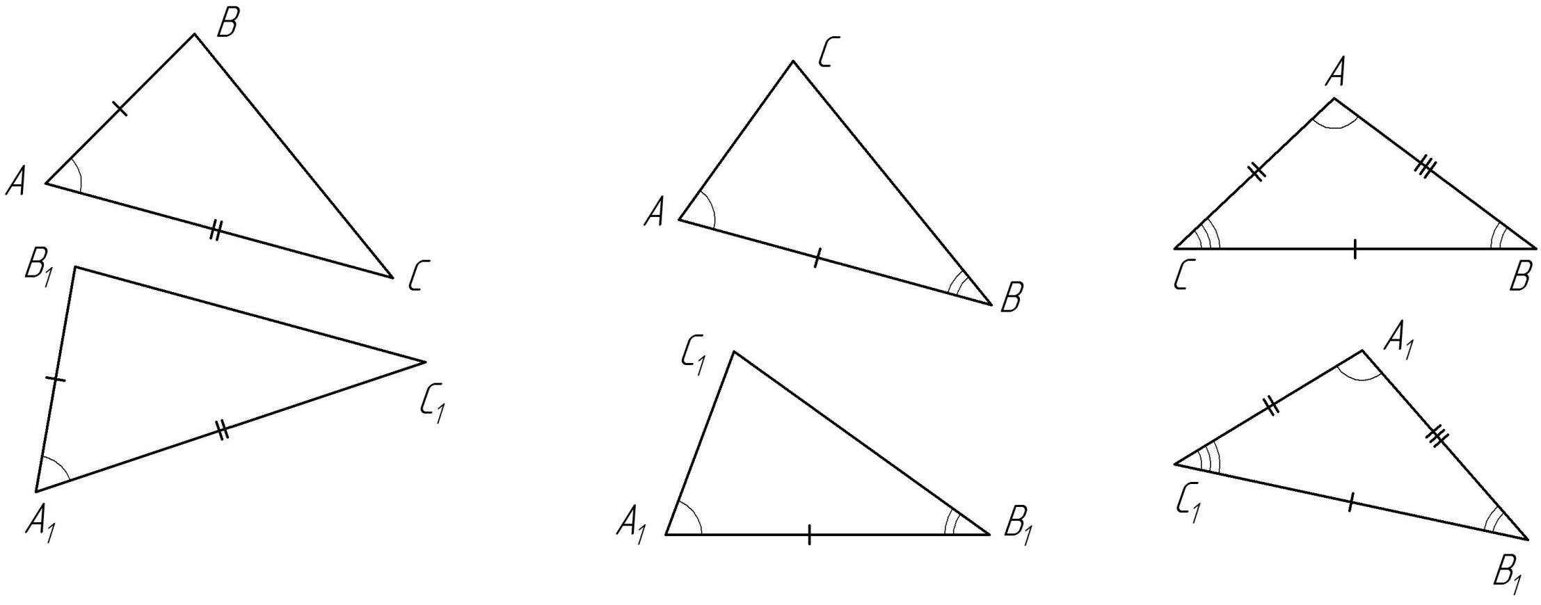 1 Признак равенства треугольников