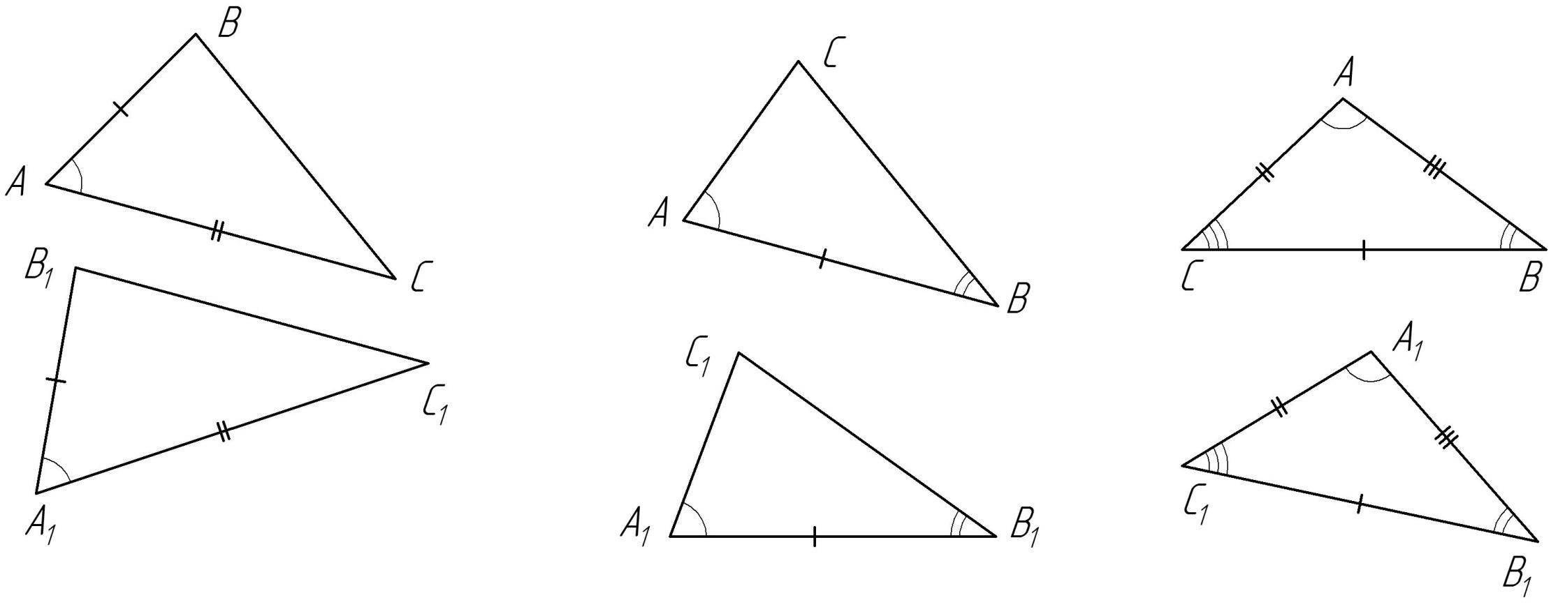 Рисунок 1 признака равенства треугольников. 1 Признак равенства треугольников. Равные треугольники 2 признак равенства треугольников. Теорема 1 признак равенства треугольников. Признаки равенства треугольников 1 признак.