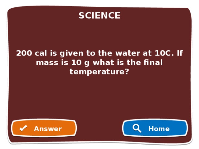 ANSWER      velocity        Download free templates from FPPT.com http://www.free-power-point-templates.com/ Home