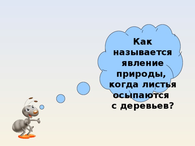 Как называется явление природы, когда листья осыпаются с деревьев?