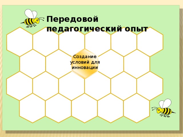 Передовой педагогический опыт Создание условий для инновации