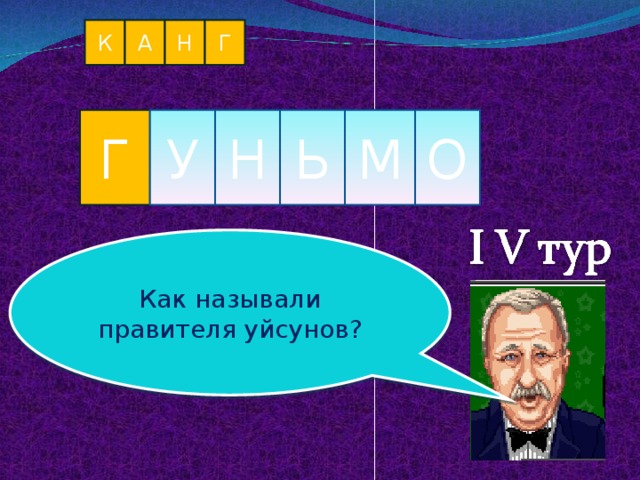 А К Н Г Г У Н Ь М О Как называли правителя уйсунов?