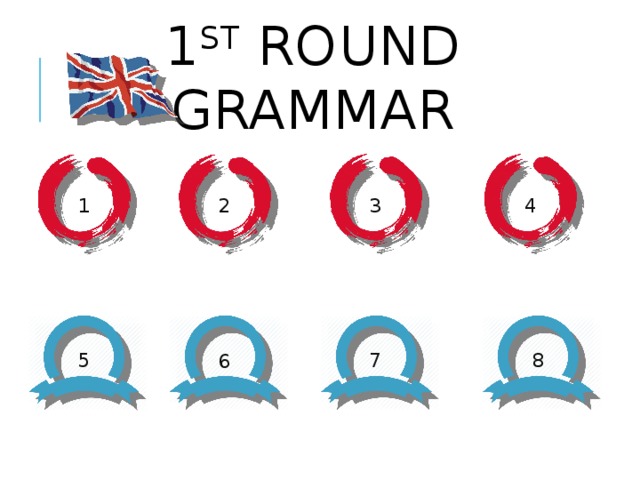 1 st round  grammar 2 3 4 1 5 7 8 6