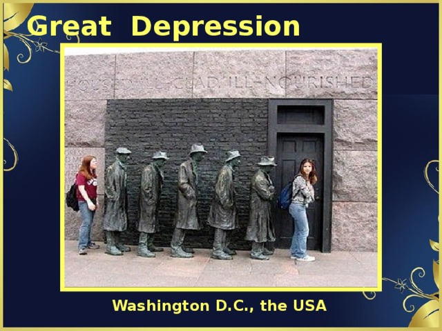 Great Depression Washington D.C., the USA