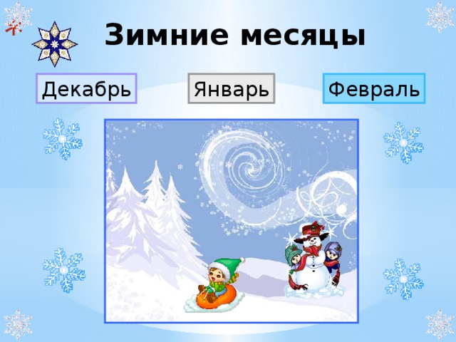 Зимние месяца воздух