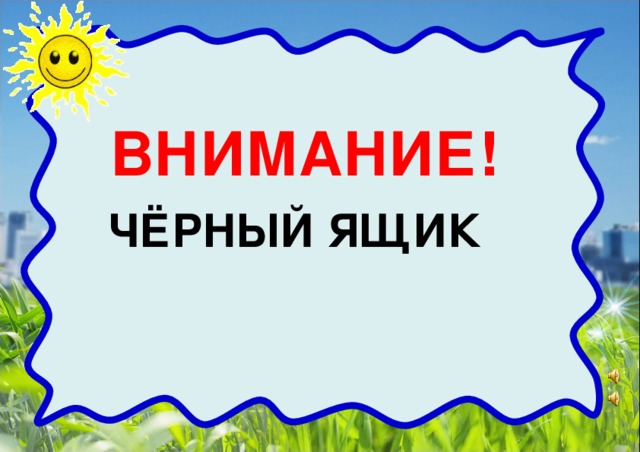 ВНИМАНИЕ! ЧЁРНЫЙ ЯЩИК