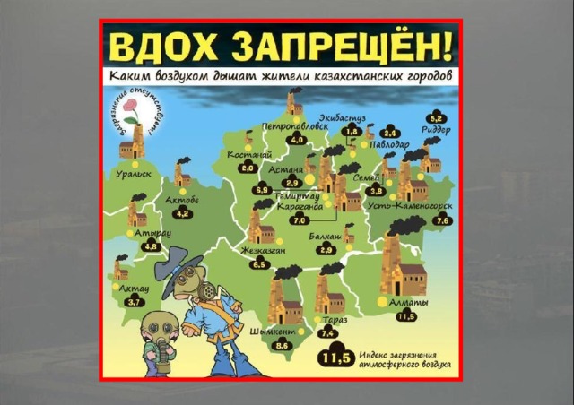 Среди казахстанских городов Уральск является городом с самым чистым воздухом, а Алматы - с самым загрязненным. Такой вывод сделало издание 