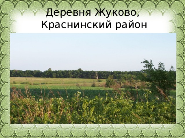 Деревня Жуково,  Краснинский район