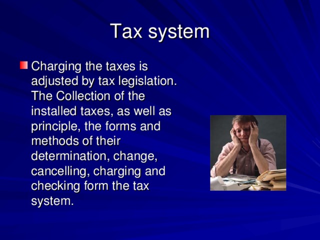 Tax system