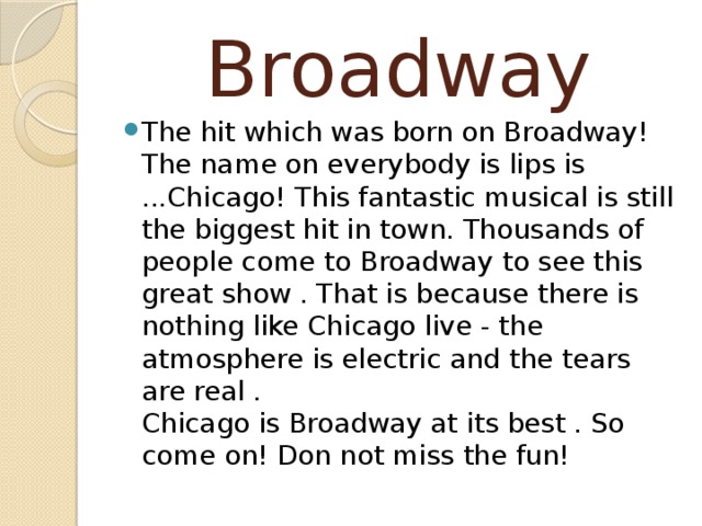 Broadway