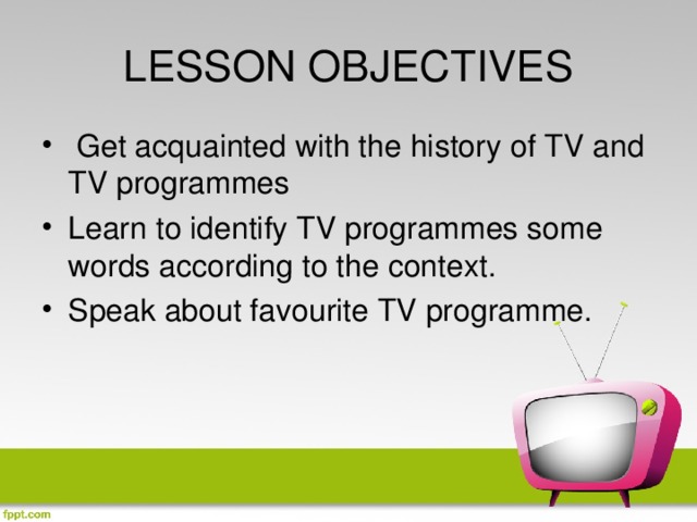 LESSON OBJECTIVES