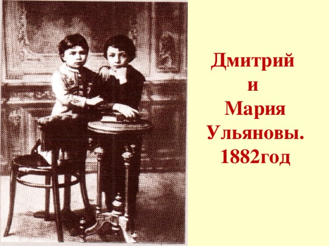 Дмитрий  и  Мария Ульяновы.  1882год