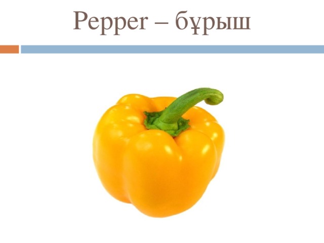 Pepper – бұрыш