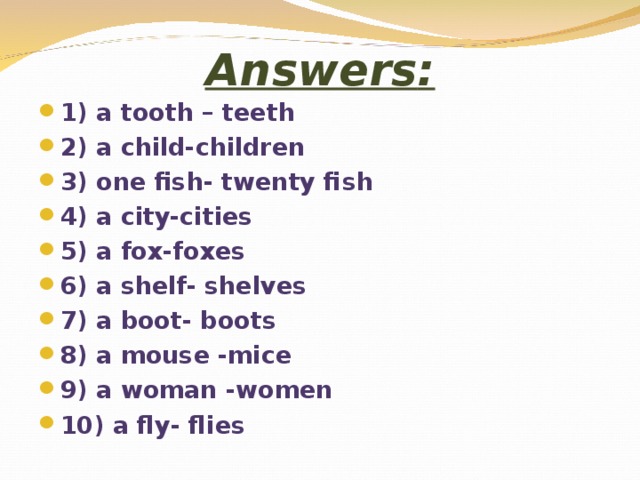 Answers :