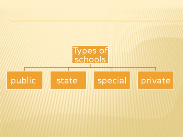 Types of schools public state special private