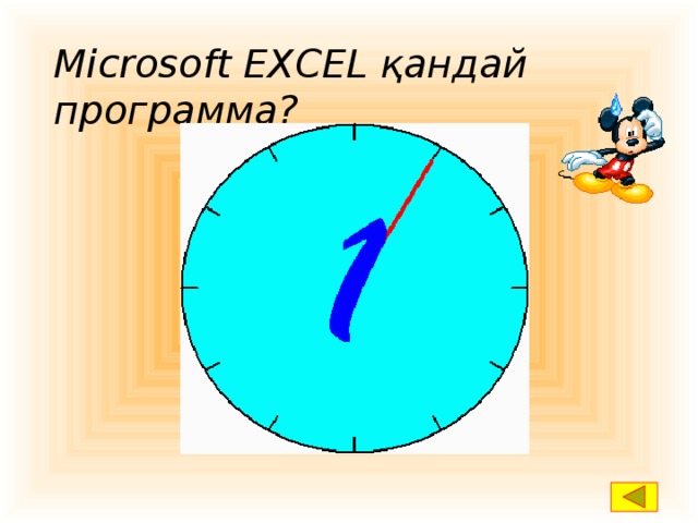 Microsoft EXCEL қандай программа? Сандық кестелермен  жұмыс істеуге  арналған программа