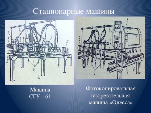 Стационарные машины Фотокопировальная газорезательная машина «Одесса» Машина СГУ - 61