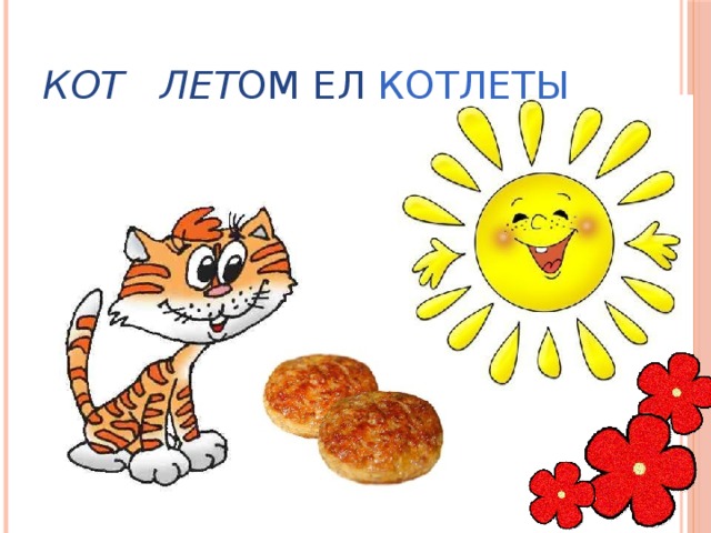 Кот  лет ом ел КОТЛЕТЫ