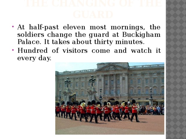 The Changing of the guard