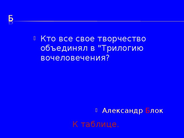 Кто все свое творчество объединял в 