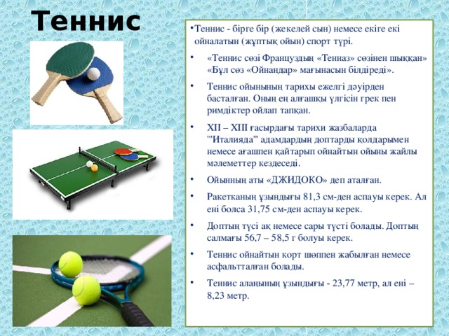 Программа для настольного тенниса
