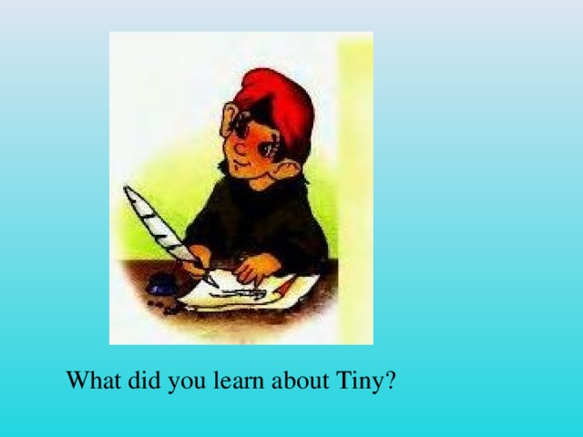 What did you learn about Tiny?
