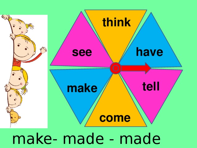 think have see tell make come make- made - made