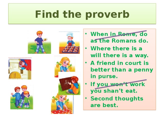 Find the proverb