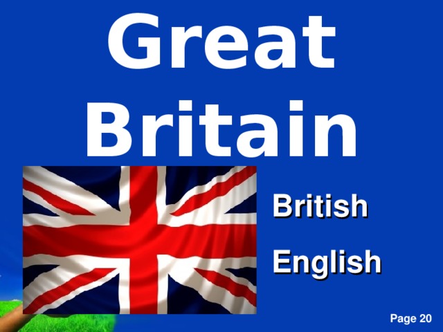 Great Britain British English