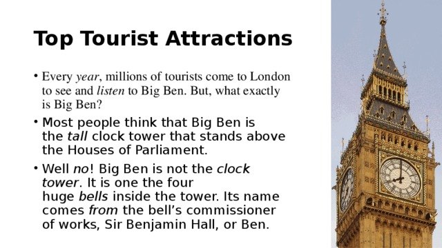 Top Tourist Attractions