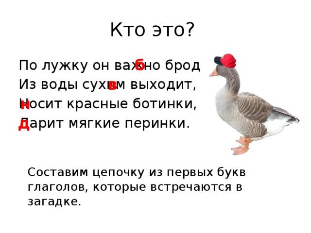 Перетащи части слов к картинкам чтобы получились глаголы ежик попугай слон ворона