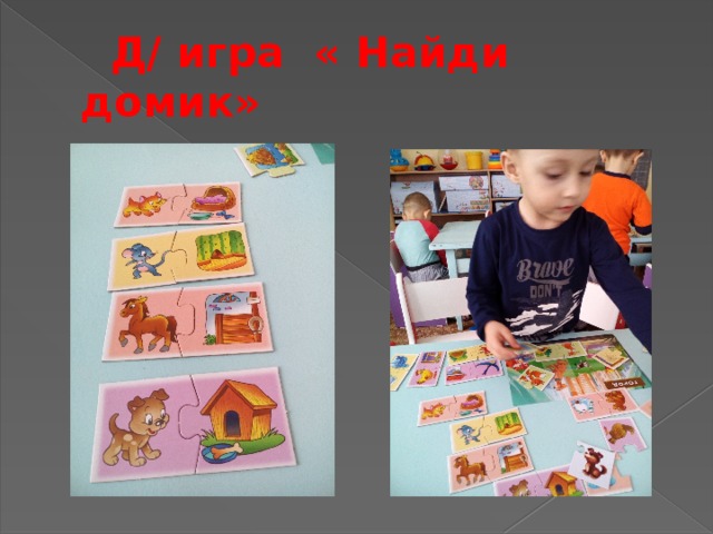 Д/ игра « Найди домик»