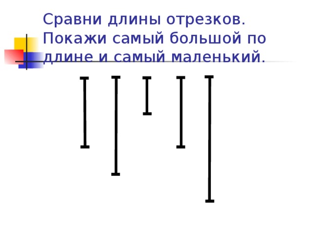 Сравнение длин отрезков технологическая карта 1 класс