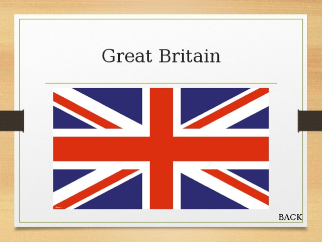 Great Britain BACK