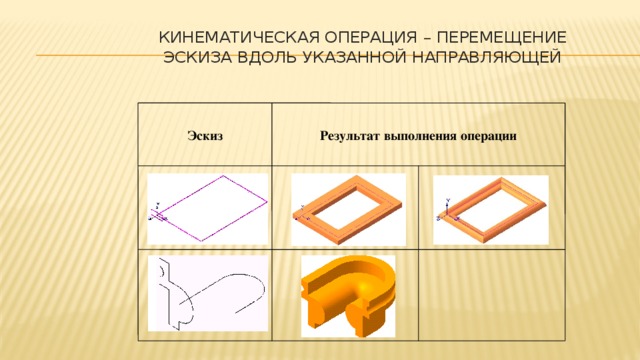 Операция позволяющая создать деталь путем перемещения эскиза в направлении перпендикулярном