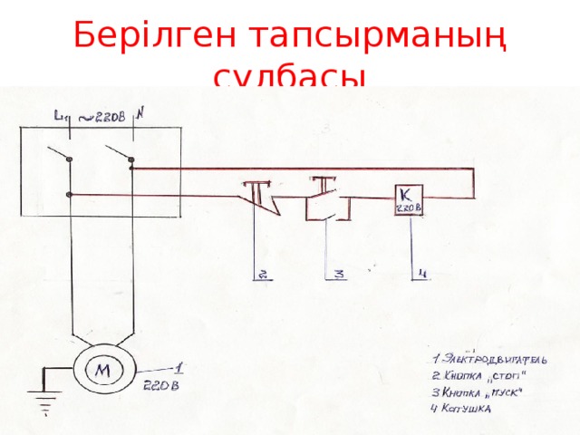 Берілген тапсырманың сұлбасы