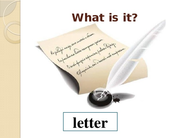 What is it? letter