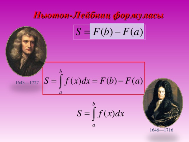 Ньютон Лейбниц формуласы. Формула Ньютона Лейбница интеграл.