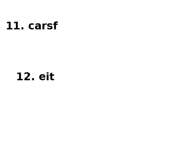 11. carsf 12. eit