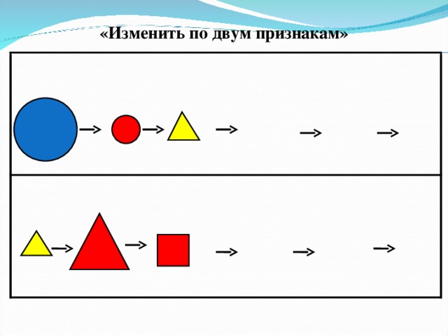 «Изменить по двум признакам»