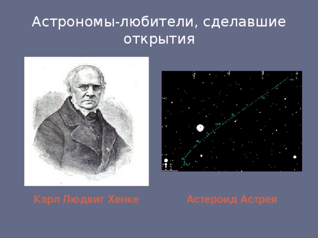 Астрономы-любители, сделавшие открытия Карл Людвиг Хенке Астероид Астрея