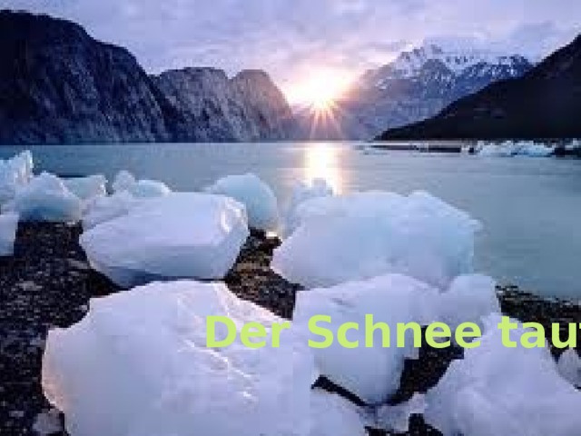 Der Schnee taut