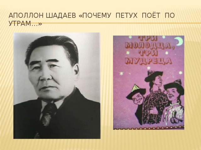 Аполлон Шадаев «Почему петух поёт по утрам…»