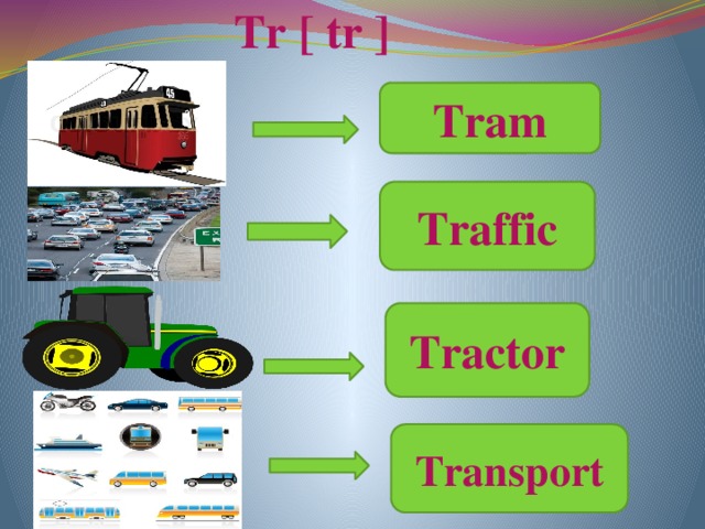 Tr [ tr ] Tram Traffic Tractor Transport