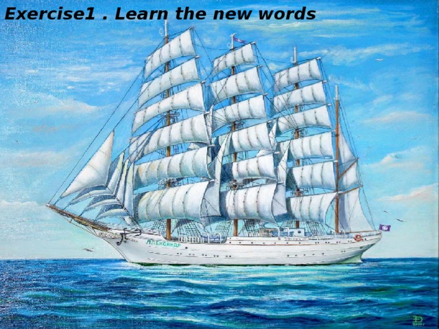 Exercise1 . Learn the new words