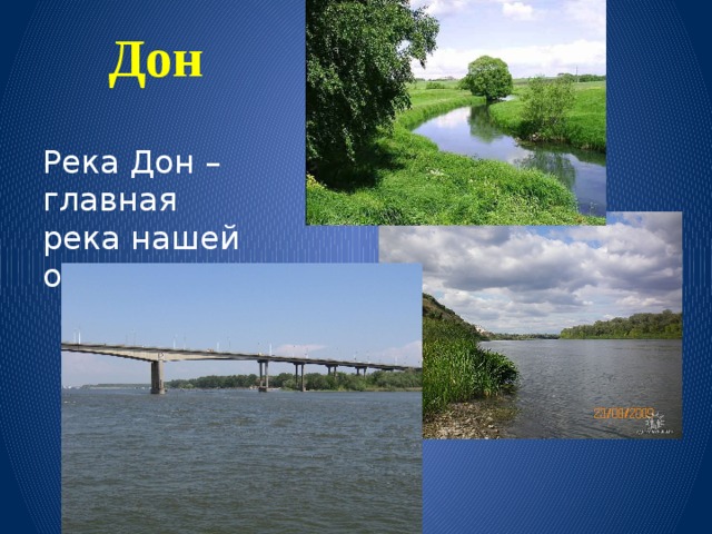 Дон Река Дон – главная река нашей области