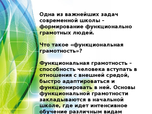 Проект по функциональной грамотности в начальной школе