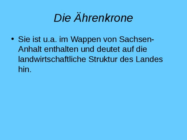 Die Ährenkrone