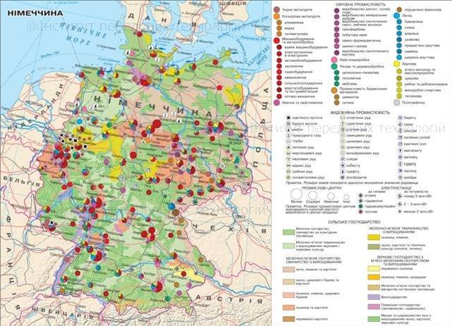 Пространственный рисунок размещения хозяйства германии