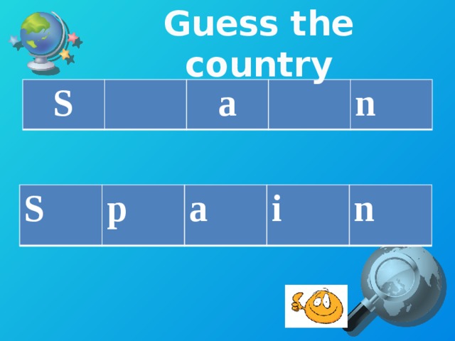 Guess the country S a n S p a i n